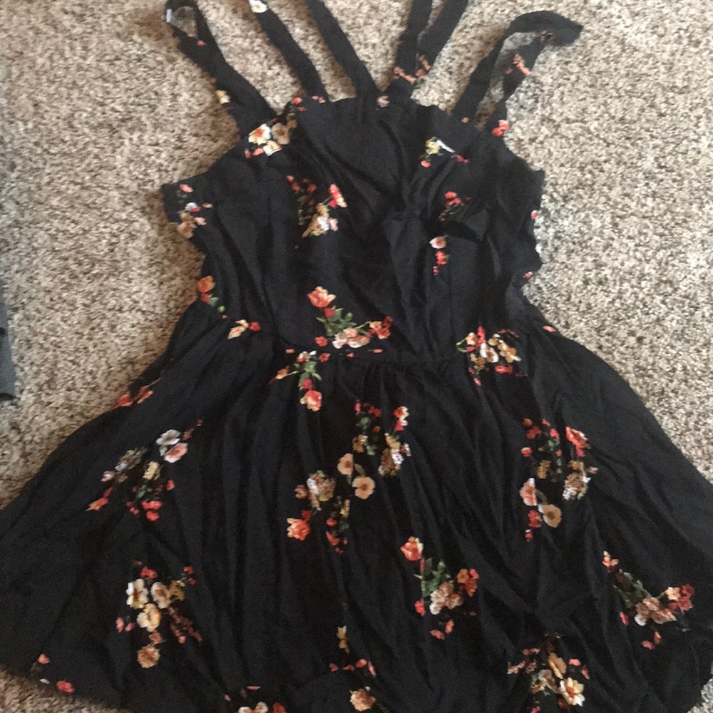 Flowered romper